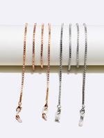 Золотая цепочка для очков с жемчугом в полых звездах GA007