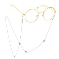 Металлическая нескользящая цепочка серебряного цвета, с подвеской в виде сова, для очков и масок GL400-1