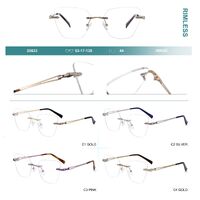 Rimless metal frames for glasses Big City 25633