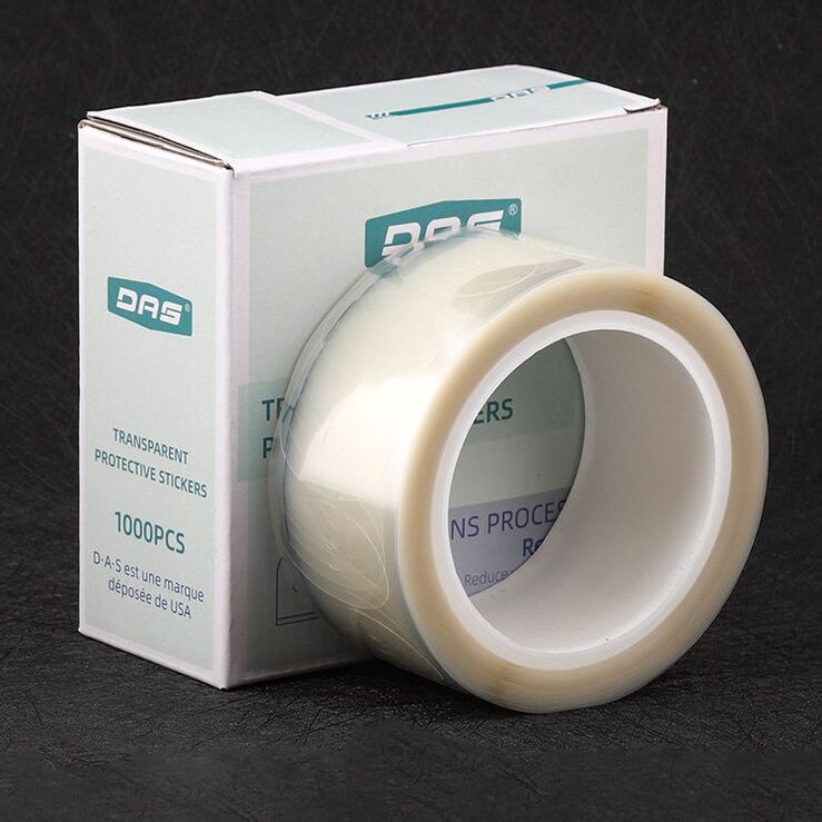 Sticky segment (Velcro, slippers, anti-slip pads for blocking optical lenses) for lenses, DAS 42*26, 40*28 mm, 1000 pcs