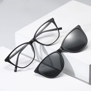 Plastic frame + polarized sun protection magnet clip-on El Dorado EL2340D