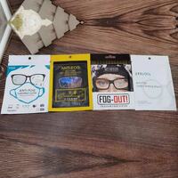 Wet disposable anti-fog lens cleaning cloth to protect glasses from fogging FOG-OUT