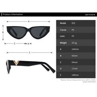 Plastic cat-eyel sunglasses for women Elit 923-EL