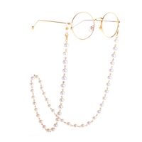 Metal non-slip chain, with pearl, for glasses and masks GL892