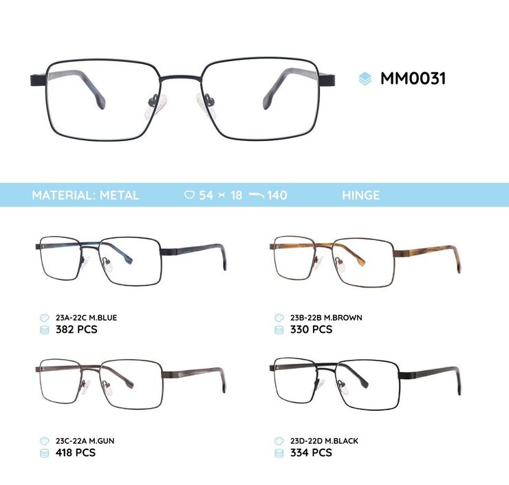Оправа для очков металлическая мужская MM0031