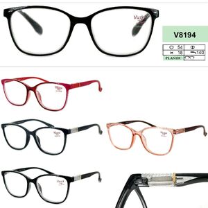 Ready-made plastic frame glasses for women Vizzini V8194, diopters from +1.00 to +4.00 (step 0.25)