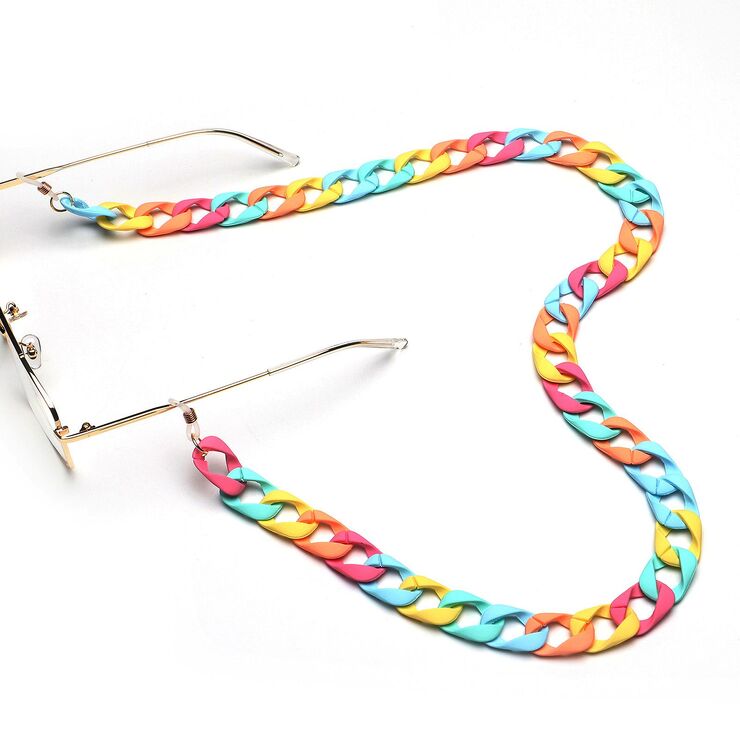 Acrylic color eyeglasses chain GB062