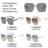 Polarized metal sunglasses with nylon lenses NL7981