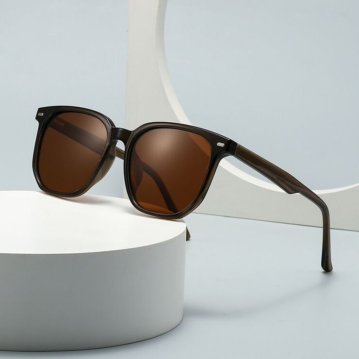 Пластиковые поляризационные солнцезащитные очки в круглой оправе Elit 10043-EL