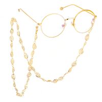 Gold-colored metal non-slip chain, for glasses and masks GL514