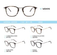 Plastic acetate eyeglasses frame WD4315