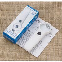 Magnifier with universal backlight, magnifying glass with handle 6B-2-XX, diameter 37 mm, magnification: 15Х