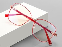 Весенняя уличная декоративная оправа металлическая с линзами блю-блокерами  MORE 3070