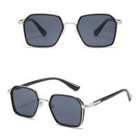 Metal eyeglasses V6030 with black lenses, diopters from 0.00 to -6.00, not centered