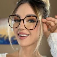 Plastic TR90 glasses with blue light protection for women TR87199-TR5036-PN