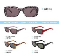 Plastic acetate frame polarized sunglasses WD5134