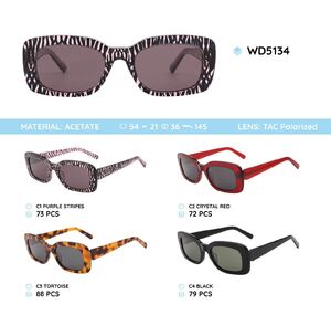Plastic acetate frame polarized sunglasses WD5134