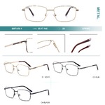 Оправа для очков металлическая, с флексом Big City 8007A20-1