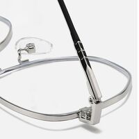 Metal glasses with blue light and UV protection 9676-2-GT