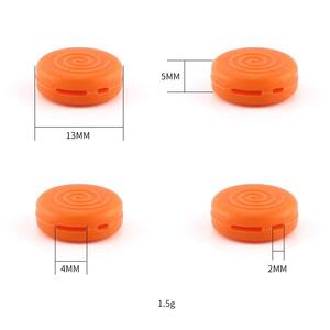 Стоппер - насадка на заушник, противоскользящий ушной крючок, Ø13*5 мм, разные цвета, цена за пару