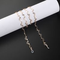 Metal non-slip chain gold, with moon, for glasses and masks GL950