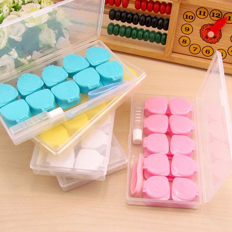 Soft contact lens kit with 5 containers 扣扣5付装