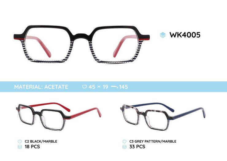 Acetate plastic frames for kids WK4005