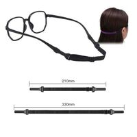Elastic string - glasses holder with adjustable length, 21-33 cm, clamp - Ø5 mm