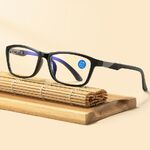 Очки пластиковые TR90 для чтения, с защитой Blue ray cut, диоптрии от 0.00 до +4.00, РМЦ=62-64, KY51023#12A