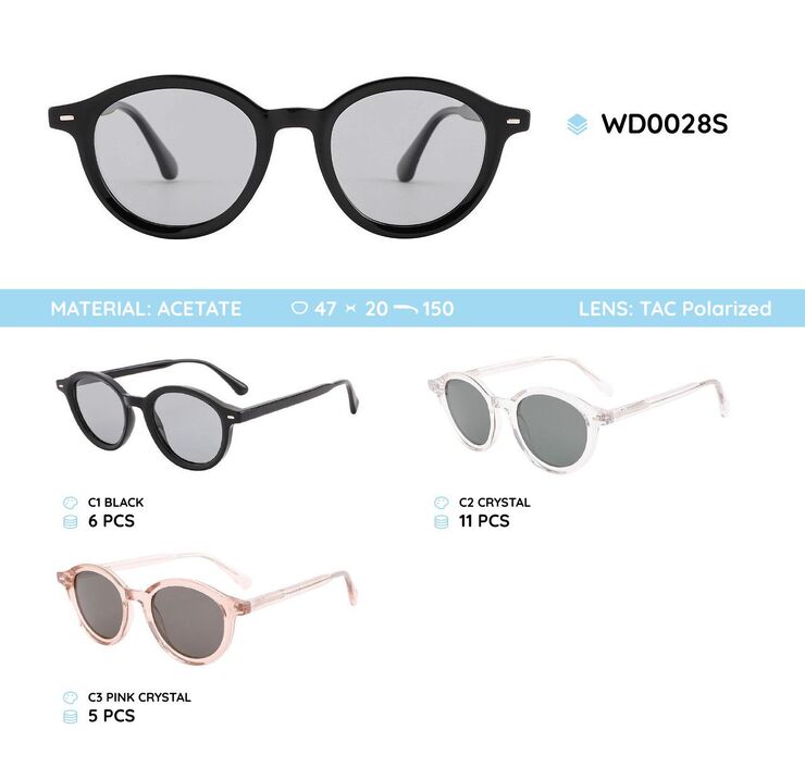 Acetate frames polaraized sunglasses WD0028S