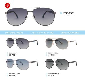 Metal frame polarized sunglasses S3023T