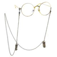 Металлическая нескользящая цепочка бронзового цвета, c совой, для очков и масок GL203