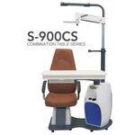 Рабочее место офтальмолога, комбинированный стол с сенсорным управлением + кресло S-900CS, столешница 670*400 мм 