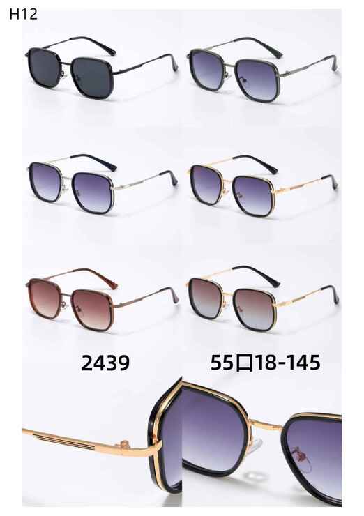 Polarized metal sunglasses H12 Matrix MT2439