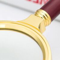 Лупа, увеличительное стекло с ручкой 木柄36-XX, диаметр: 27 мм, увеличение: 10Х