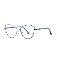 Fashion with insert two-tone dot paint   frame metal blue blocker for glasses MORE 3067