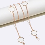 Metal non-slip chain, with geometric round, for glasses and masks GL525