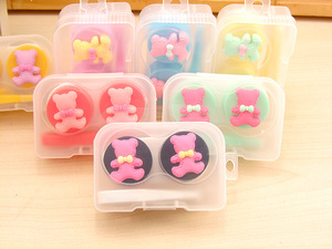 Mini set for a soft contact lens XF8BowNeckBear