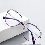 Оправа металлическая с линзами блю-блокерами MORE FCS3108