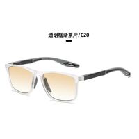 Sports reading PC plastic photochromic glasses with Blue Ray Cut protection KY1070渐变老花, diopters from +1.00 to +4.00