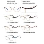 Очки защитные металлические с защитой от синего света Landi LD3025