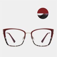 Combined frame (metal + TR90) or glasses with blue light protection, with spring hinges FA87258