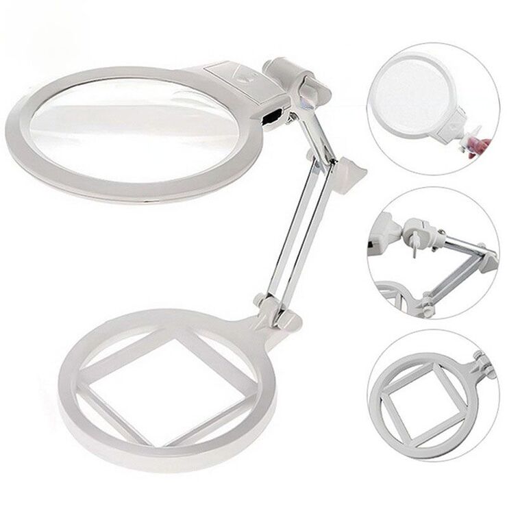 Tabletop magnifying glass with backlight 3B-1A-XX, magnification: 2X, 6X