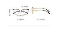 Metal blue blocker frames for glasses 3035