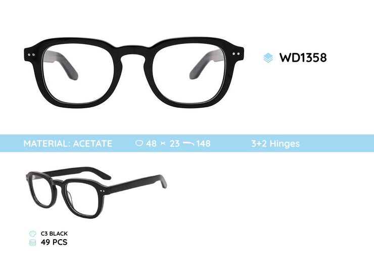 Plastic frames for glasses acetate material WD4208