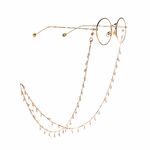 Metal non-slip chain, with pearl, for glasses and masks GL937
