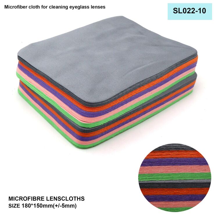 High-density microfiber napkin for glasses lens cleaning SL022-10, 15*18cm +/-0.5