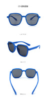 Polarized silicone sunglasses with UV400 protection for kids T11041