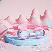 Swimming waterproof anti-fog goggles for kids (3-12 years), set with cap, 503-YU