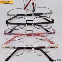 Metal eyeglass frame, material steel Allmilmo AL7092